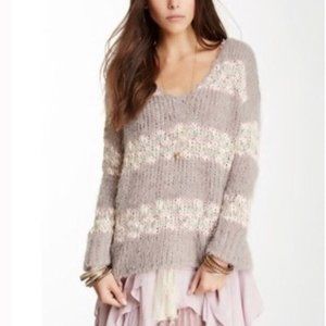 Free People Linus Gray Sweater